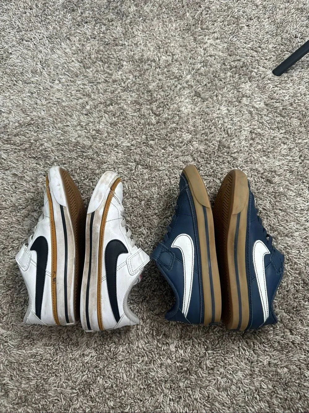 Nike Court Legacy Sneakers Bundle Navy Blue/White Youth Kids 12c Unisex Shoes